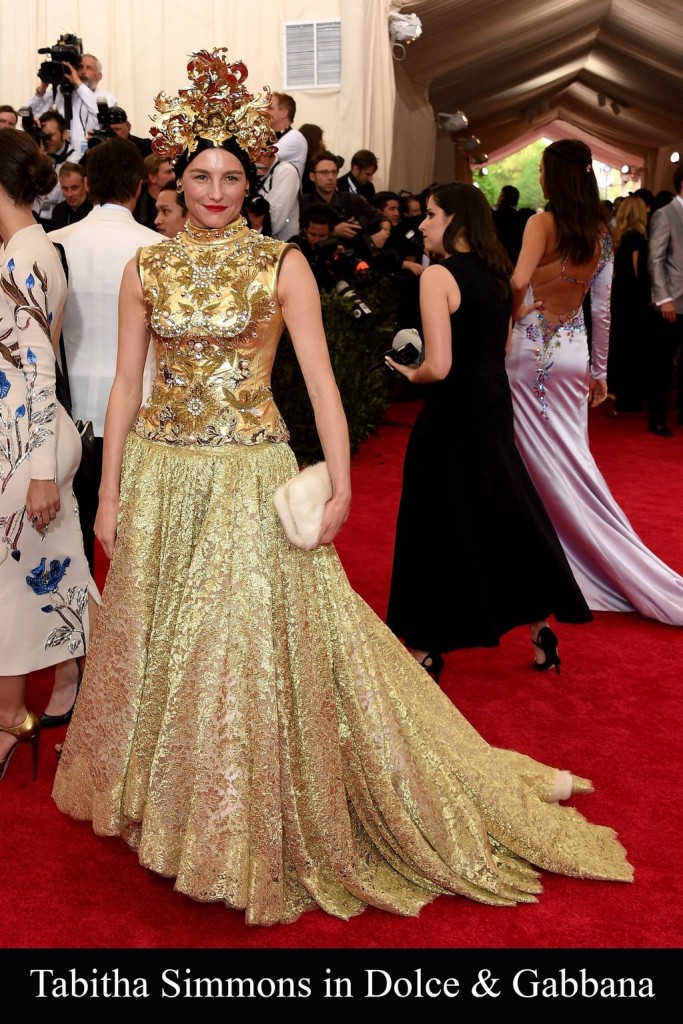 met gala - 13Tabitha Simmons in Dolce Gabbana 1 683x1024 1 - 15 Red Carpet Looks from the Met Gala 2015