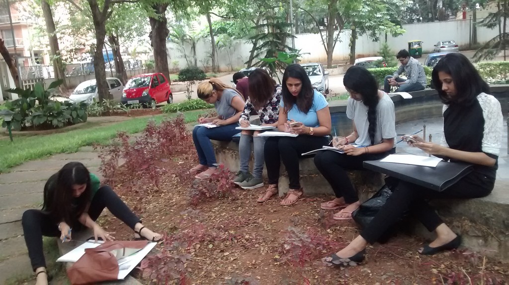 - Outdoor Study 1 - Outdoor Study &#8211; Interior Department &#8211; JD Institute of Fashion Technology