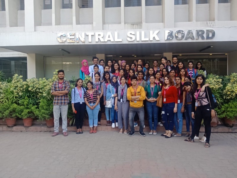 silk tour for fashion department - Silk Tour 1 - Silk Tour for Fashion Department Students at Central Silk Board
