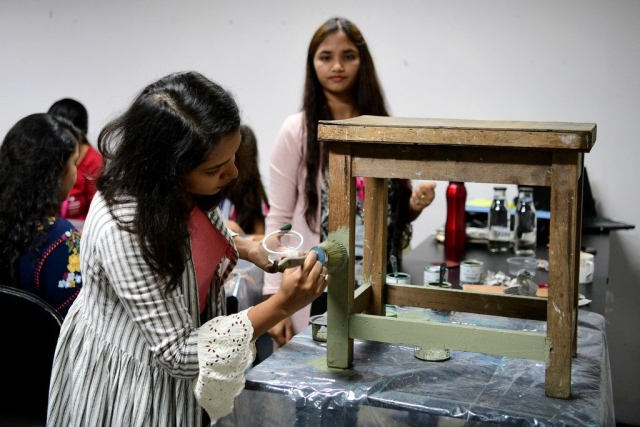 trishanku - INTERIOR DESIGN STUDENTS 11 1024x683 640x480 - TRISHANKU – Installation by the students of JD Institute of Fashion Technology  at Bangalore Fashion Week