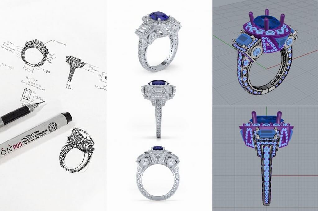 CAD Jewellery Design – Use of Technology in jewellery designing  cad jewellery design - CAD Jewellery Design - CAD Jewellery Design – Use of Technology in jewellery designing