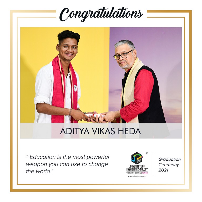 convocation - Aditya Vikas Heda - Convocation Ceremony 2021: JEDIIAN’s Moment Of Pride 