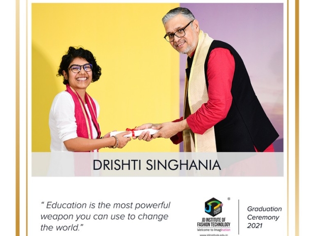 convocation - Drishti Singhania 640x480 c - Convocation Ceremony 2021: JEDIIAN’s Moment Of Pride 