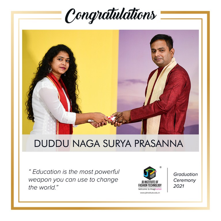 convocation - Duddu Naga Surya Prasanna - Convocation Ceremony 2021: JEDIIAN’s Moment Of Pride 