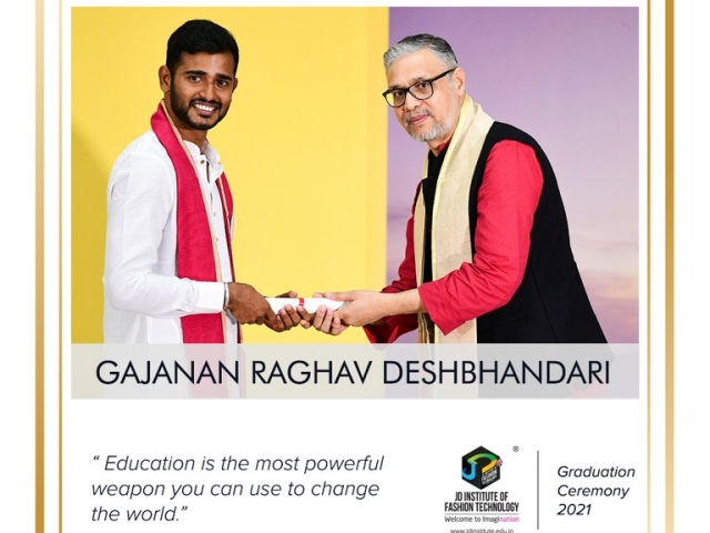 convocation - Gajanan Raghav Deshbhandari 640x480 c - Convocation Ceremony 2021: JEDIIAN’s Moment Of Pride 