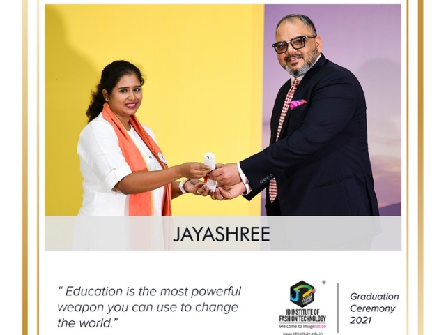 convocation - Jayashree 640x480 c - Convocation Ceremony 2021: JEDIIAN’s Moment Of Pride 