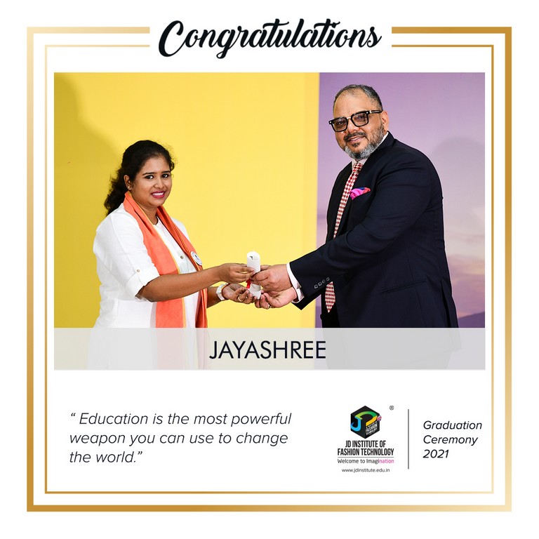 convocation - Jayashree - Convocation Ceremony 2021: JEDIIAN’s Moment Of Pride 