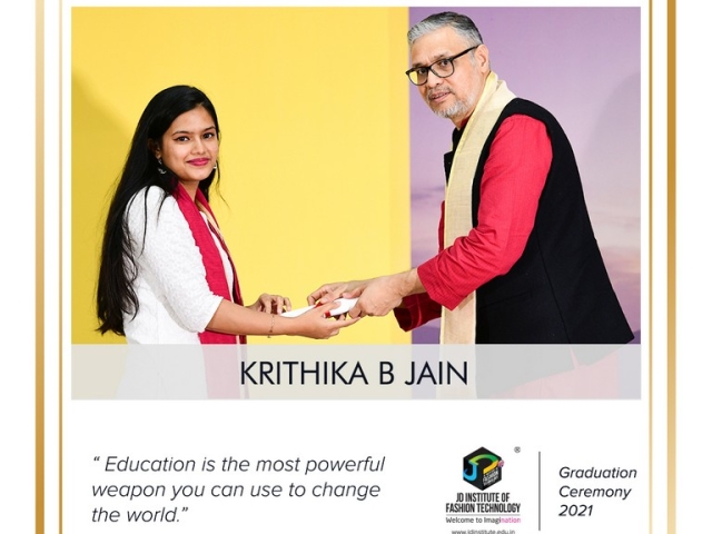 convocation - Krithika B Jain 640x480 c - Convocation Ceremony 2021: JEDIIAN’s Moment Of Pride 