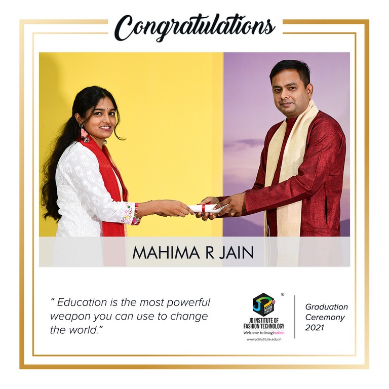 convocation - Mahima R Jain - Convocation Ceremony 2021: JEDIIAN’s Moment Of Pride 