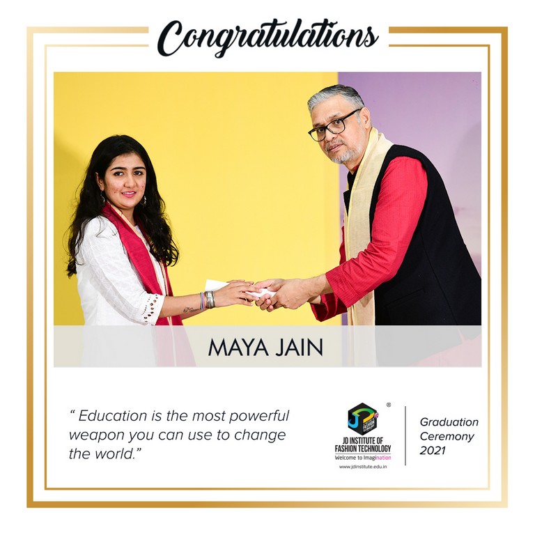 convocation - Maya Jain - Convocation Ceremony 2021: JEDIIAN’s Moment Of Pride 