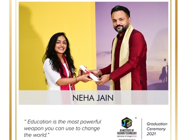 convocation - Neha Jain 640x480 c - Convocation Ceremony 2021: JEDIIAN’s Moment Of Pride 