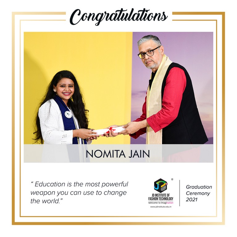 convocation - Nomita Jain - Convocation Ceremony 2021: JEDIIAN’s Moment Of Pride 
