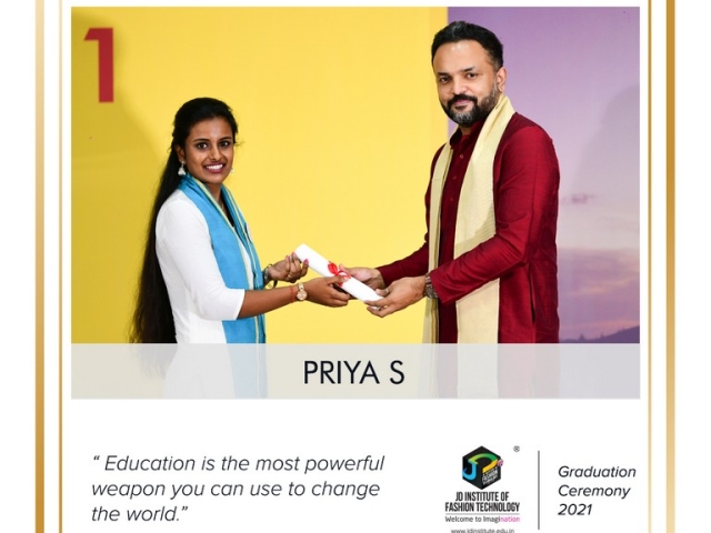 convocation - Priya S 640x480 c - Convocation Ceremony 2021: JEDIIAN’s Moment Of Pride 