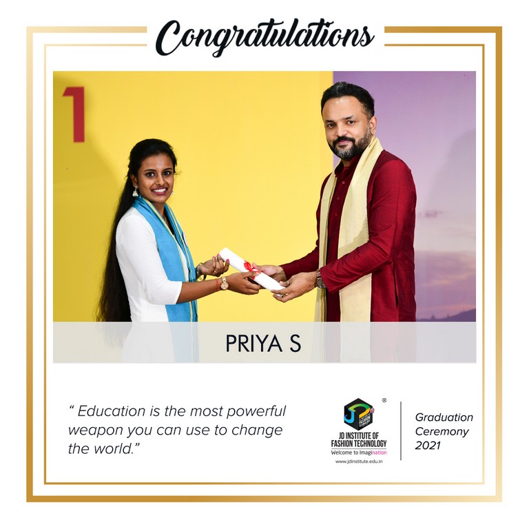 convocation - Priya S - Convocation Ceremony 2021: JEDIIAN’s Moment Of Pride 