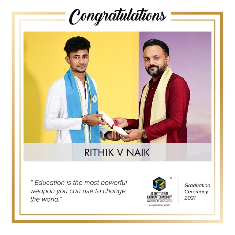 convocation - Rithik V Naik - Convocation Ceremony 2021: JEDIIAN’s Moment Of Pride 