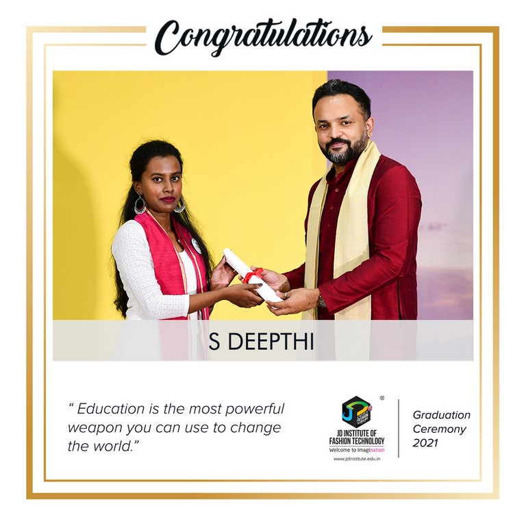 convocation - S Deepthi - Convocation Ceremony 2021: JEDIIAN’s Moment Of Pride 