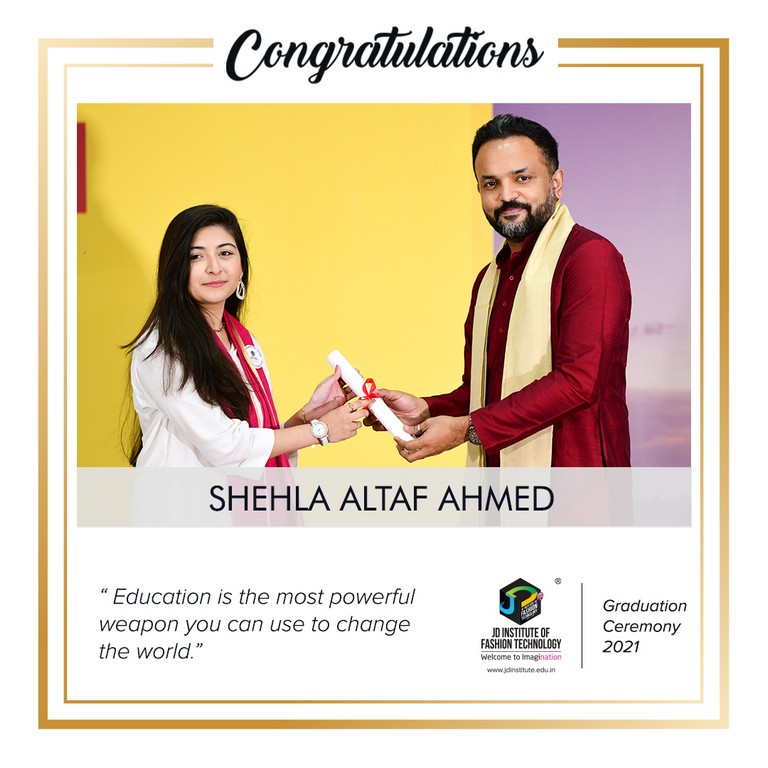 convocation - Shehla Altaf Ahmed - Convocation Ceremony 2021: JEDIIAN’s Moment Of Pride 