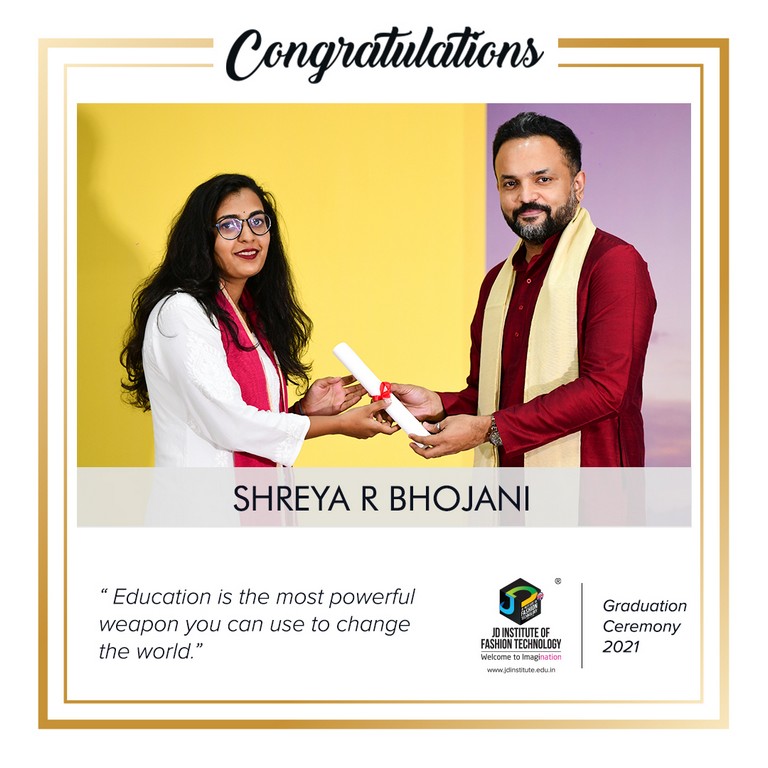 convocation - Shreya R Bhojani - Convocation Ceremony 2021: JEDIIAN’s Moment Of Pride 