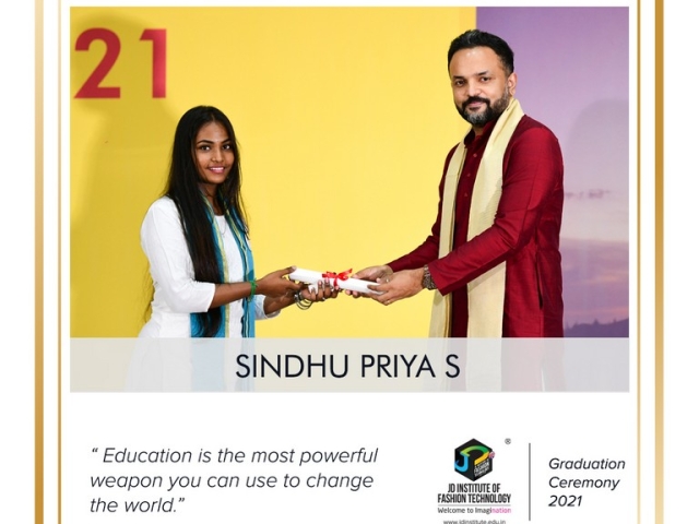 convocation - Sindhu Priya S 640x480 c - Convocation Ceremony 2021: JEDIIAN’s Moment Of Pride 