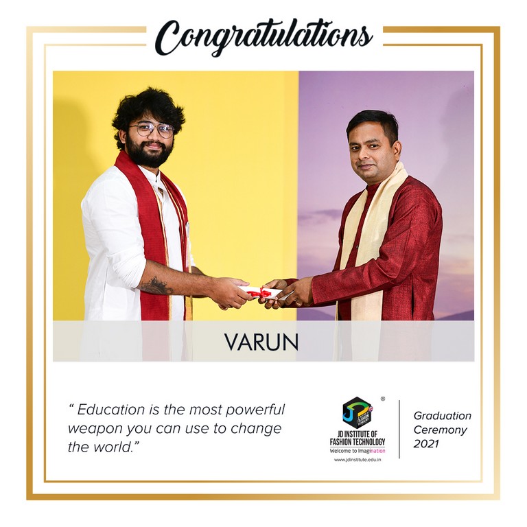 convocation - Varun - Convocation Ceremony 2021: JEDIIAN’s Moment Of Pride 
