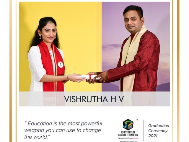 convocation - Vishrutha H V 640x480 c - Convocation Ceremony 2021: JEDIIAN’s Moment Of Pride 