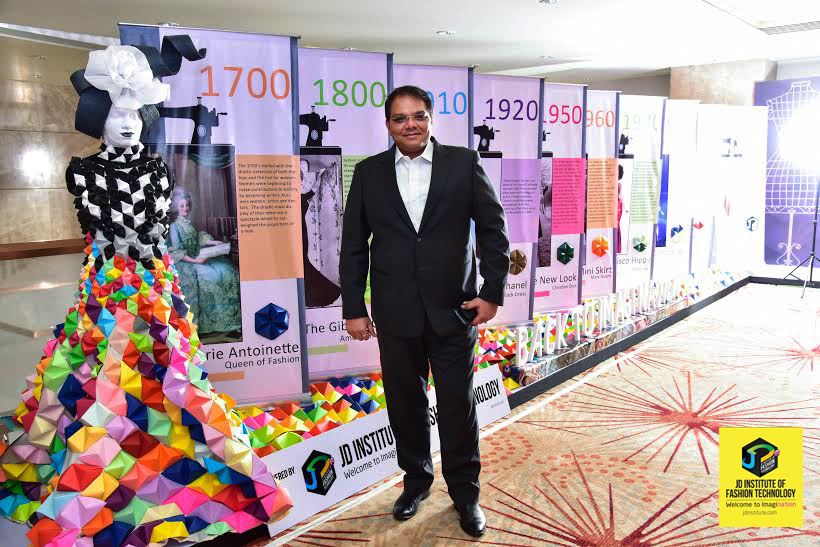 MANAGING TRUSTEE OF JD INSTITUTE OF FASHION TECHNOLOGY, NEALESH DALAL , AT THE EVENT