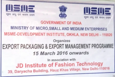 JD Institute of Fashion Technology in Collaboration with Ministry of Micro, Small and Medium Enterprises (MSME) (3)