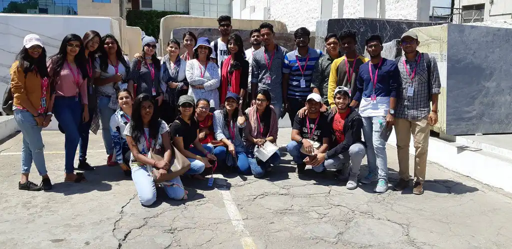 Industry visit for the Interior Design Course students
