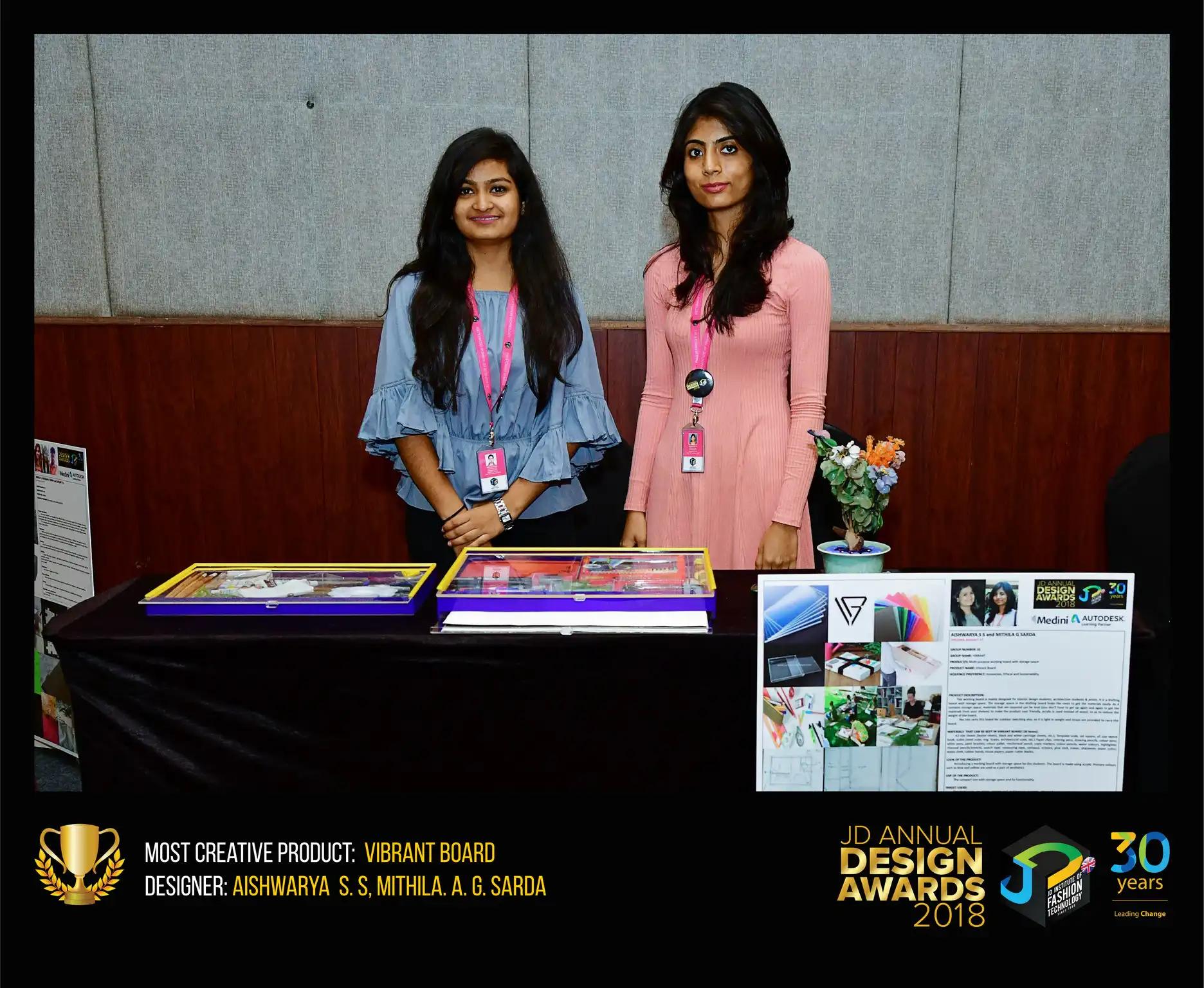 Vibrant board – Change – JD Annual Design Awards 2018 | Designer: Aishwarya.s.s, Mithila.A.G.Sarda | Photography : Jerin Nath (@jerin_nath)