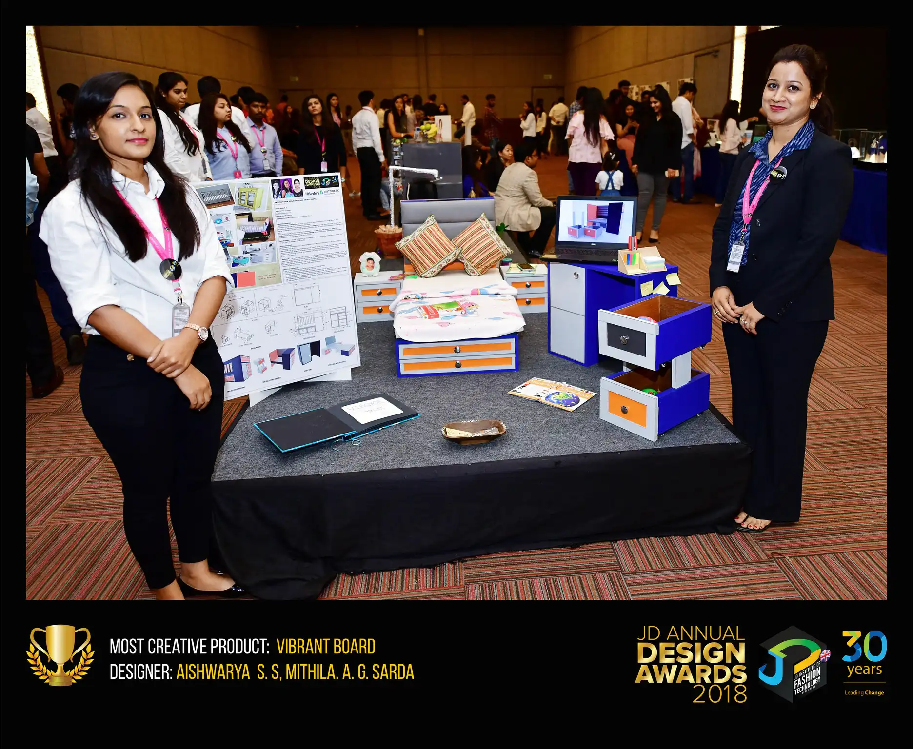 Vibrant board – Change – JD Annual Design Awards 2018 | Designer: Aishwarya.s.s, Mithila.A.G.Sarda | Photography : Jerin Nath (@jerin_nath)