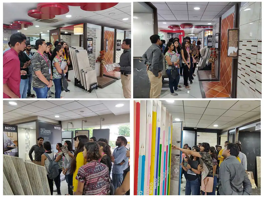 Interior Design Students make the most of the Industrial Visit