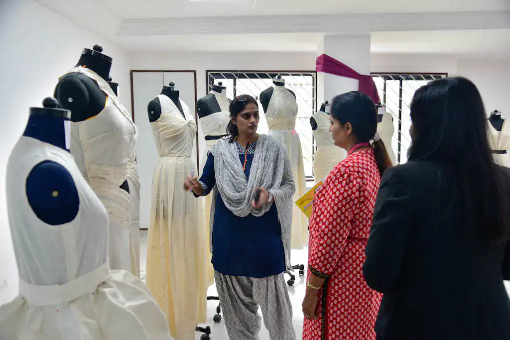 Dreams fold into Drapes | Fashion Draping exhibition at JD Institute