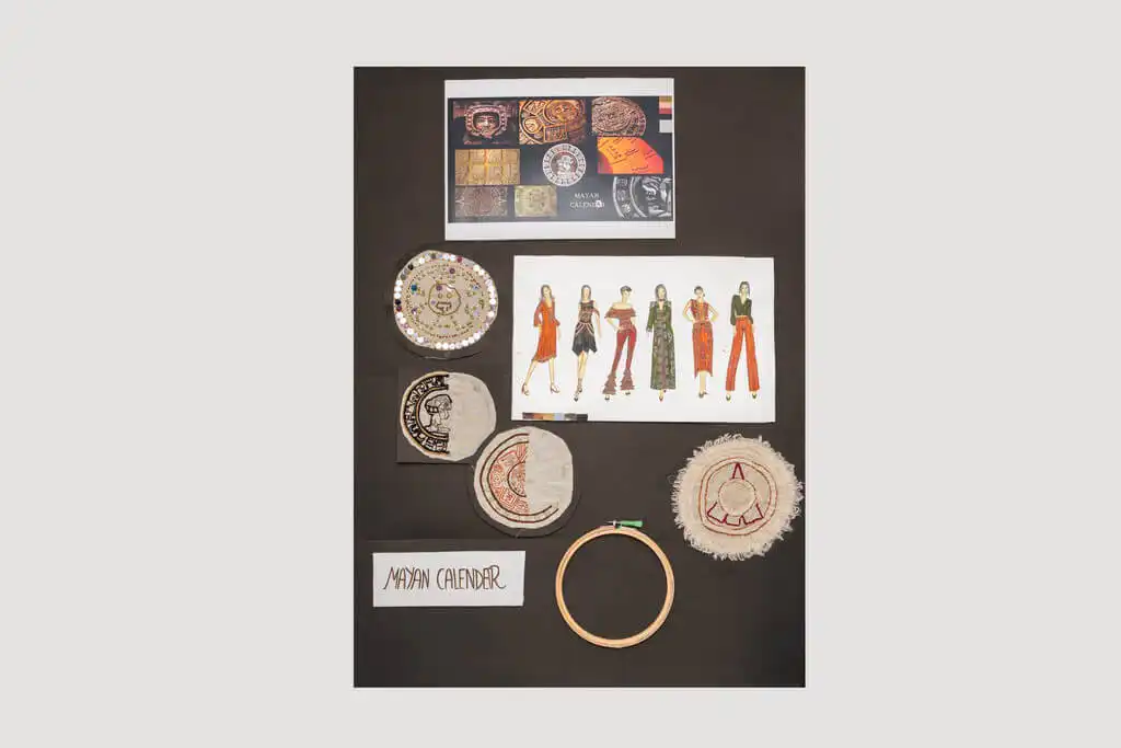Fashion collection display inspired by art and costume history