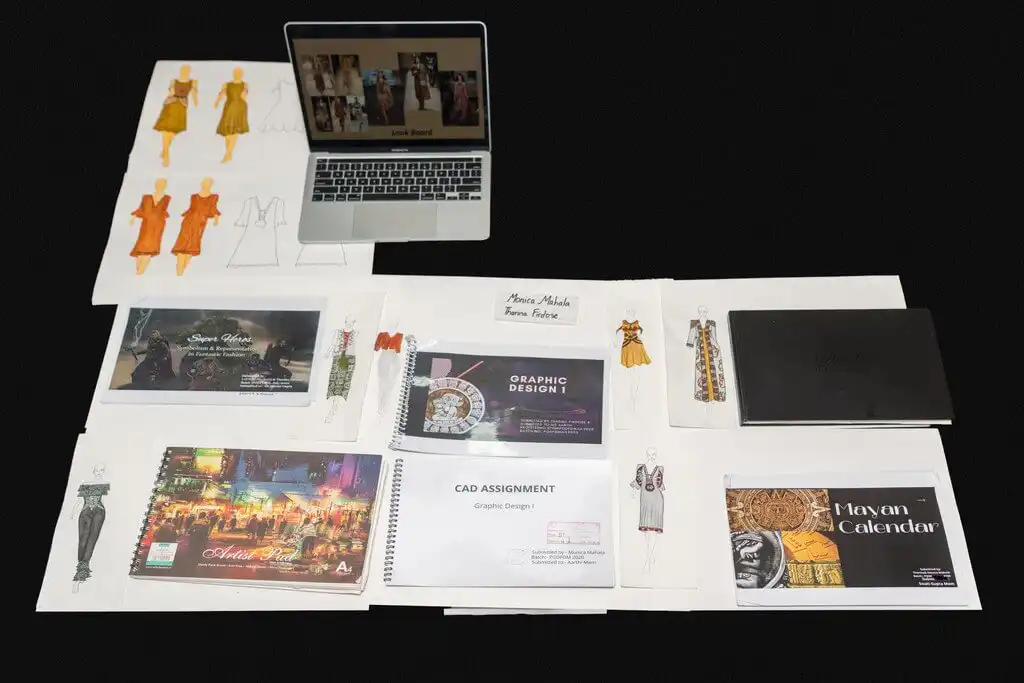Fashion collection display inspired by art and costume history