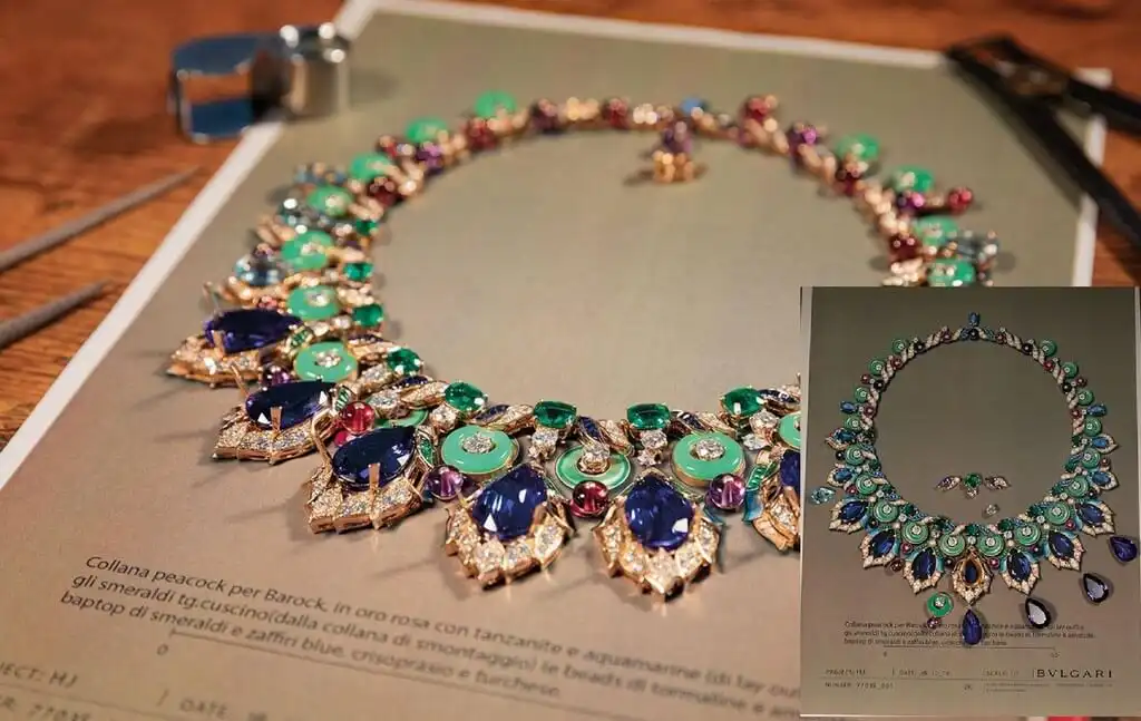 Gouache Painting for Jewellery Design