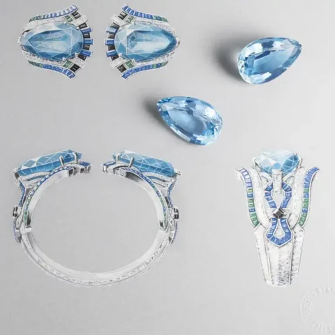 Gouache Painting for Jewellery Design
