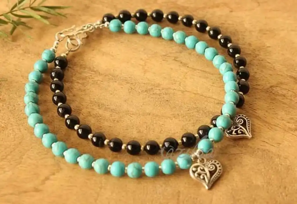 How to make your own jewellery using beads? jewellery - Bead anklet - How to make your own jewellery using beads?