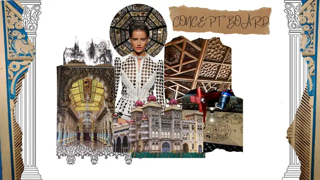 Durbar A Tribute to Durbar Hall Mysore Palace concept board