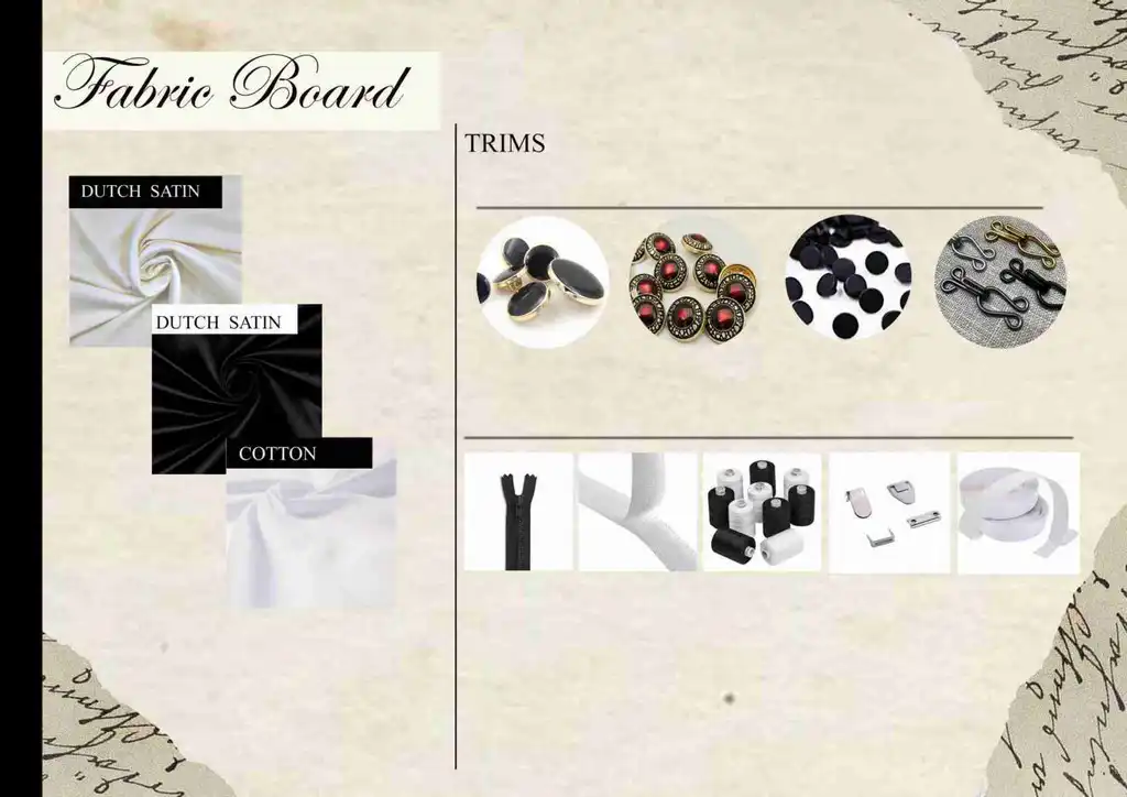 Patra A Tribute to The Lost Art of Letter Writing Fabric and Trim board