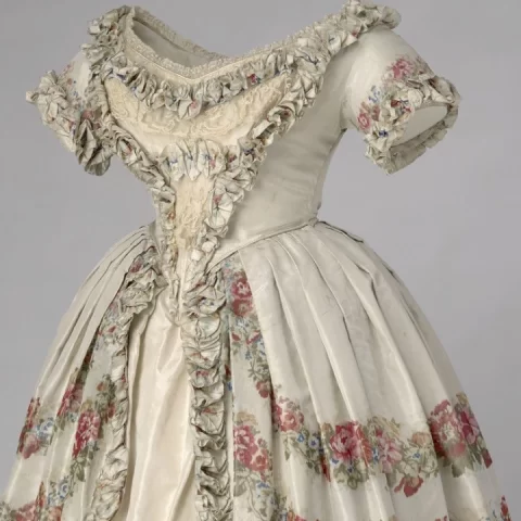 Why were the gowns made so big during victorian era