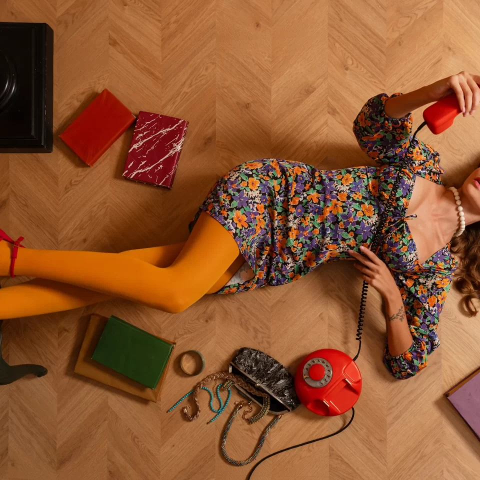 Vintage vibes incorporating retro pieces into contemporary outfits