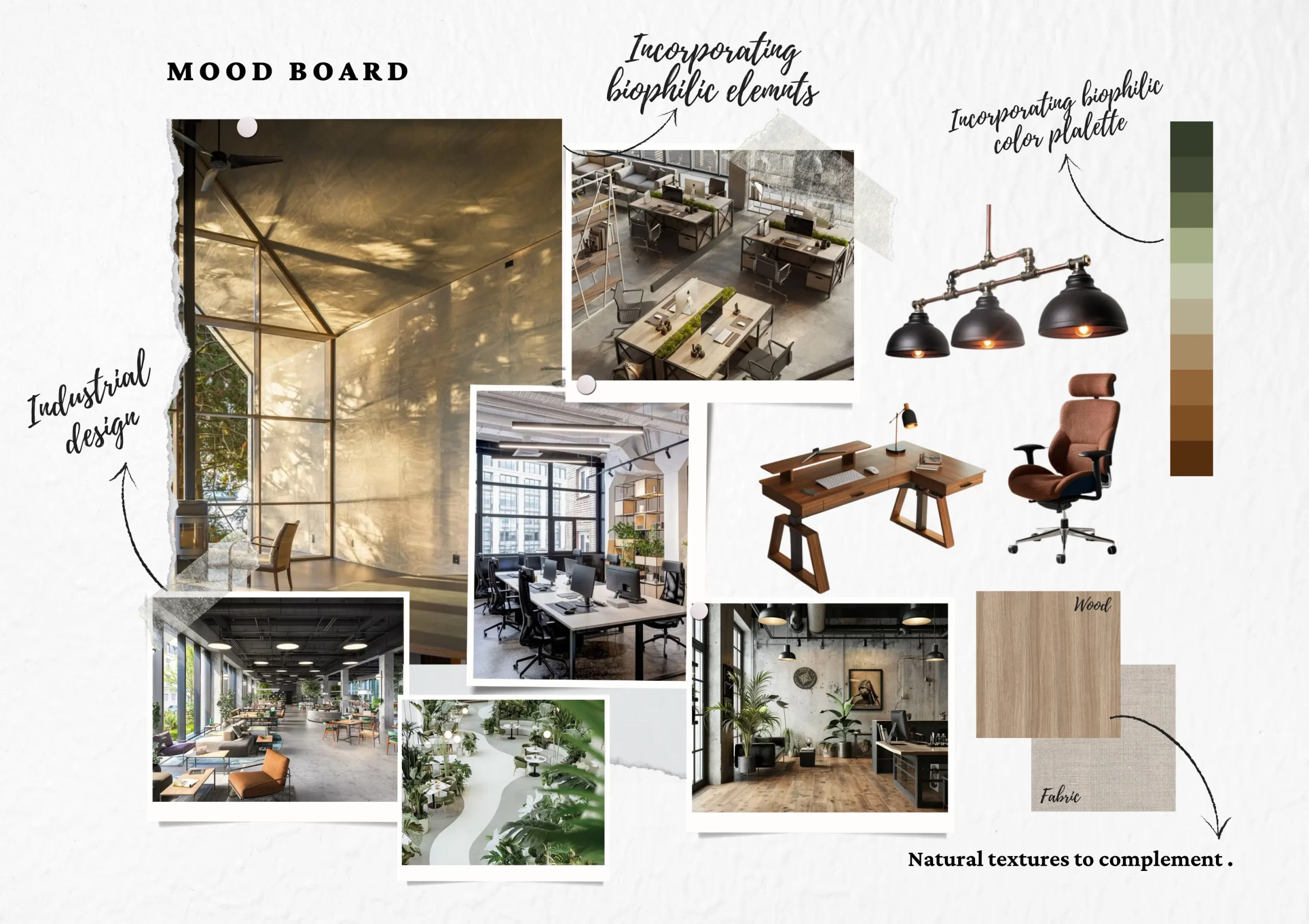 Workspace in Interior Where Industrial Edge Meets Natural Calm (1)