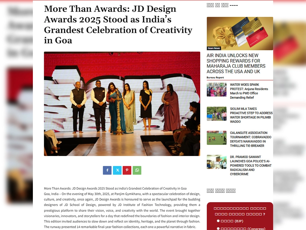 More Than Awards JD Design Awards 2025 Stood as India’s
