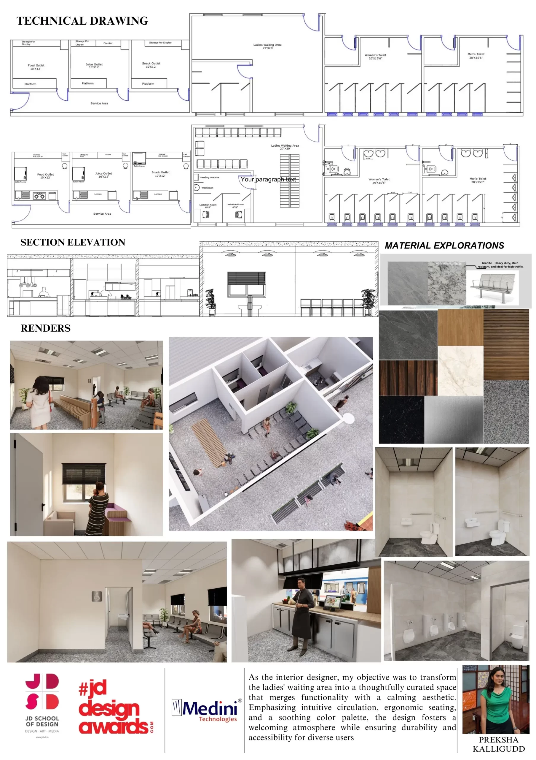 RAILWAY STATION INTERIOR DESIGN by Preksha (1)