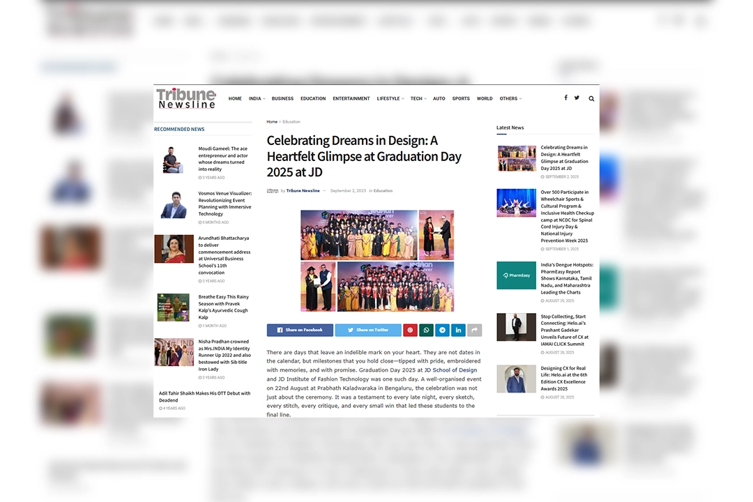 Celebrating Dreams in Design A Heartfelt Glimpse at Graduation Day 2025 at JD